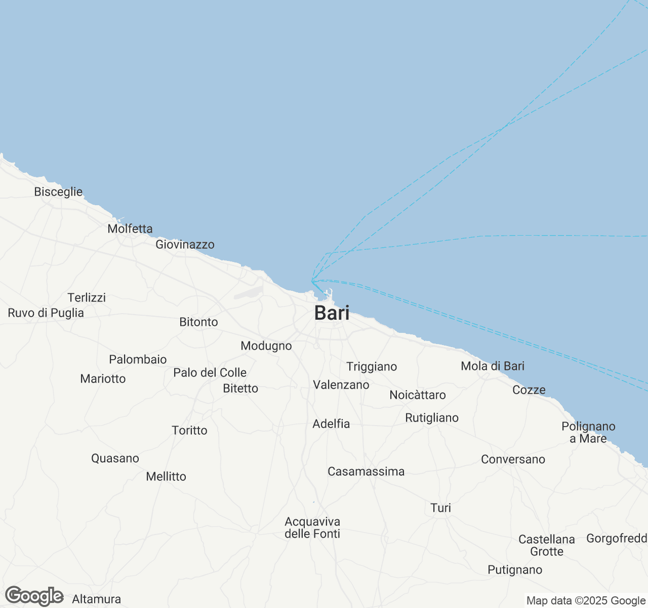 Map of Bari