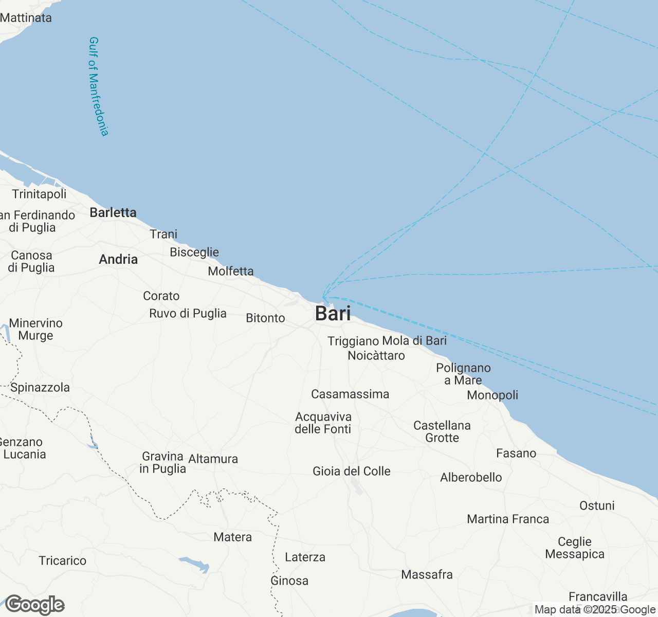 Map of Bari